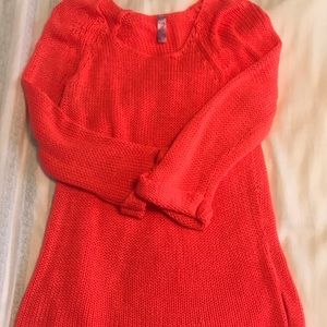 Bright Coral Sweater